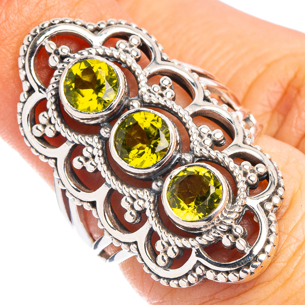 Peridot Ring Size 5.75 (.925 Sterling Silver)