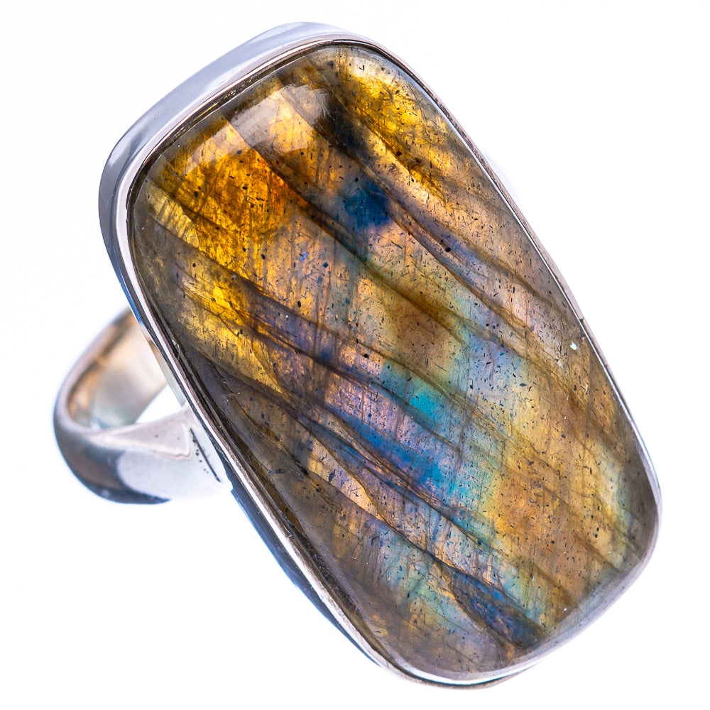 Labradorite Ring Size 6.75 (925 Sterling Silver) R4128