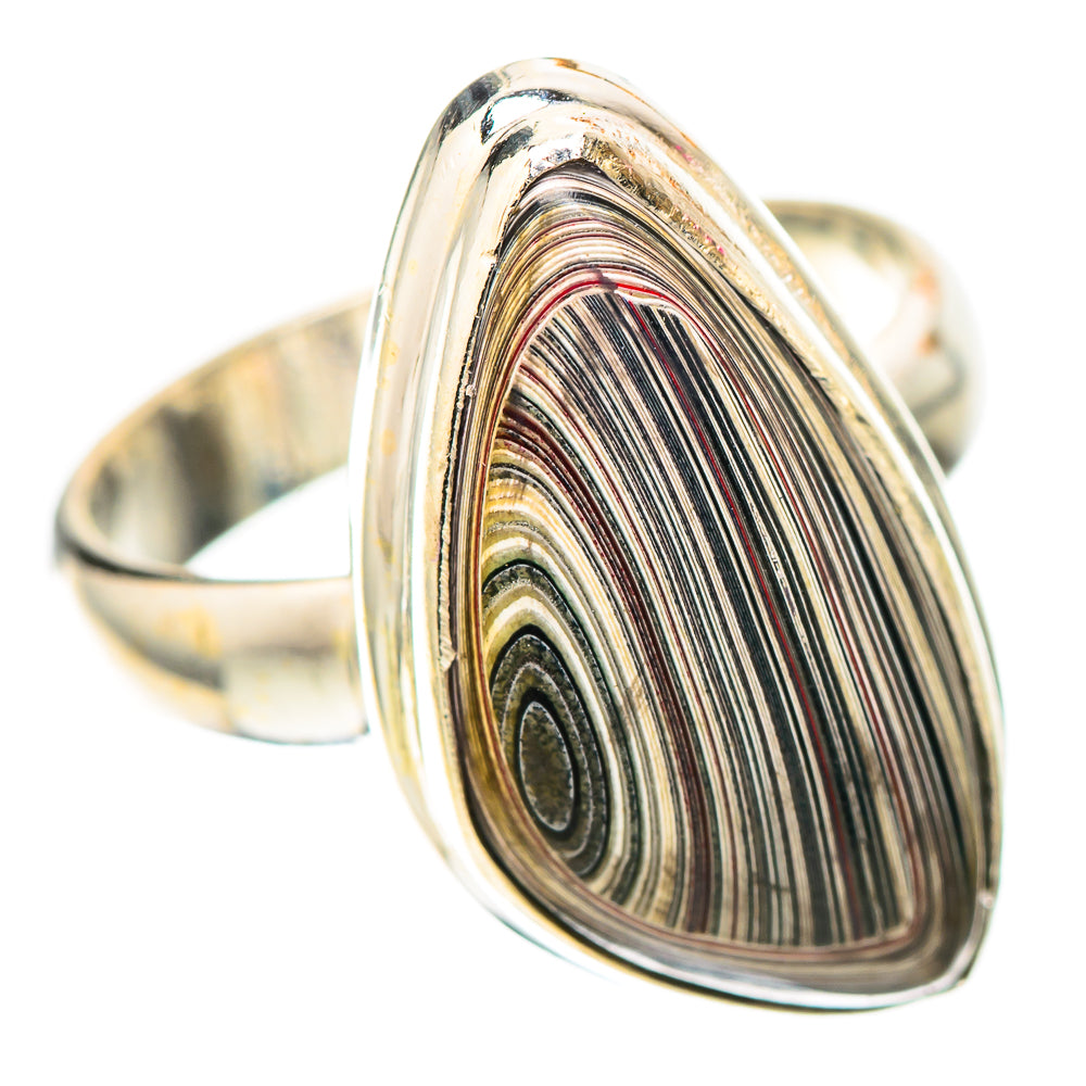 Fordite 925 Sterling Silver Ring Size 6.75 (925 Sterling Silver) RING139327
