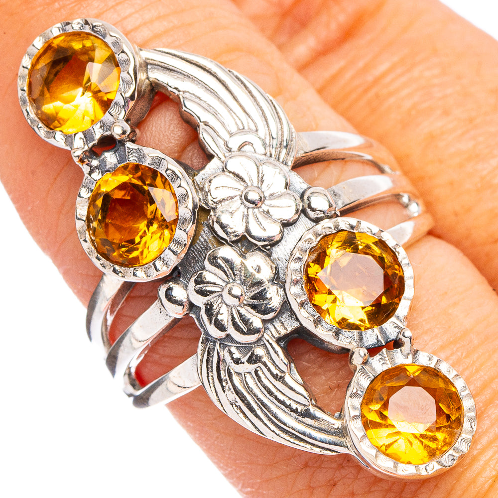 Citrine Ring Size 8.25 (.925 Sterling Silver)