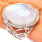 Signature Rainbow Moonstone Ring Size 9.5 (925 Sterling Silver) R3546