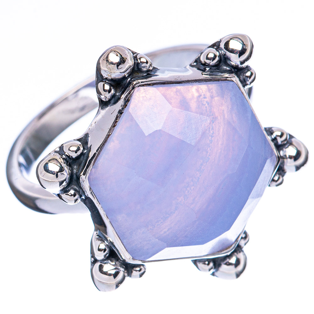 Asc Premium Blue Lace Agate Ring Size 8.75 (925 Sterling Silver) R3528