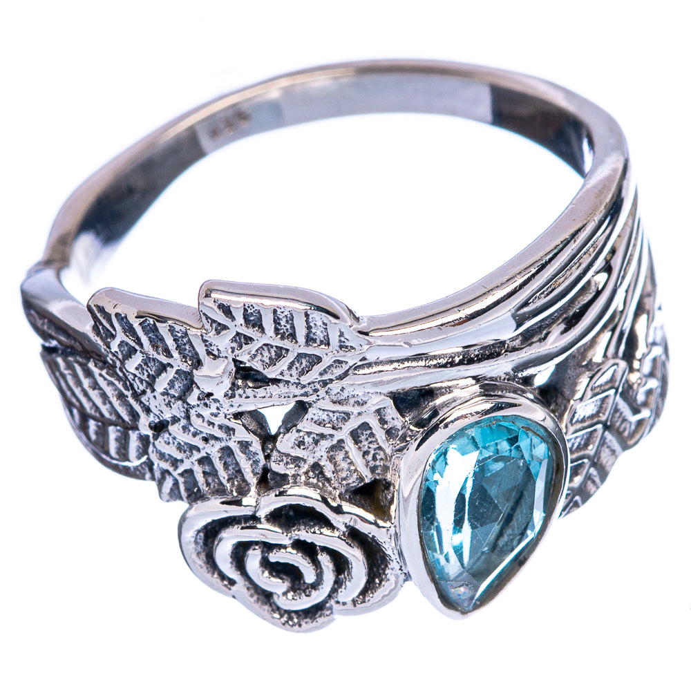 Blue Topaz Ring Size 8.75 (925 Sterling Silver) R146398