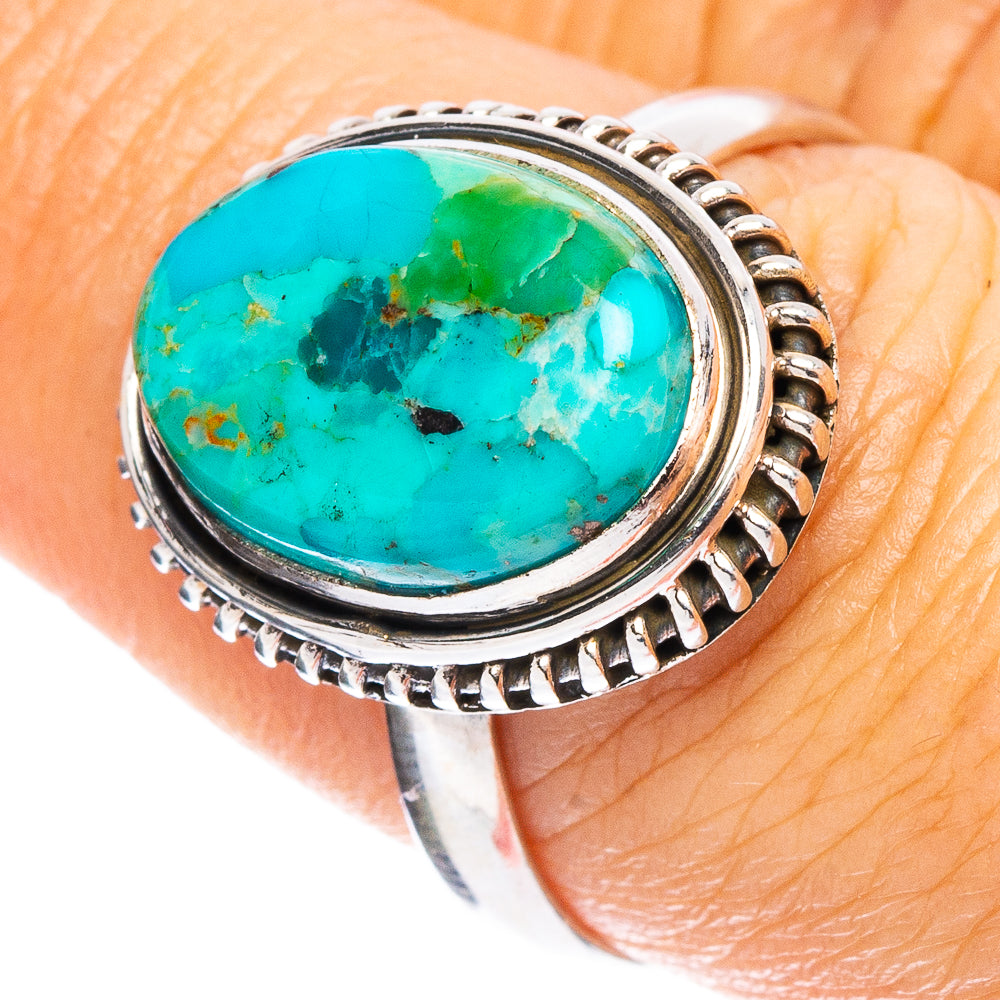 Mohave Turquoise Ring Size 8 (925 Sterling Silver) R7945