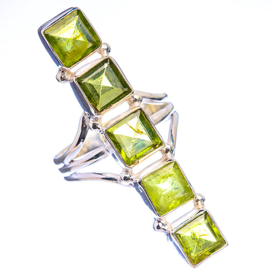 Large Peridot Ring Size 6.75 (925 Sterling Silver) R142872