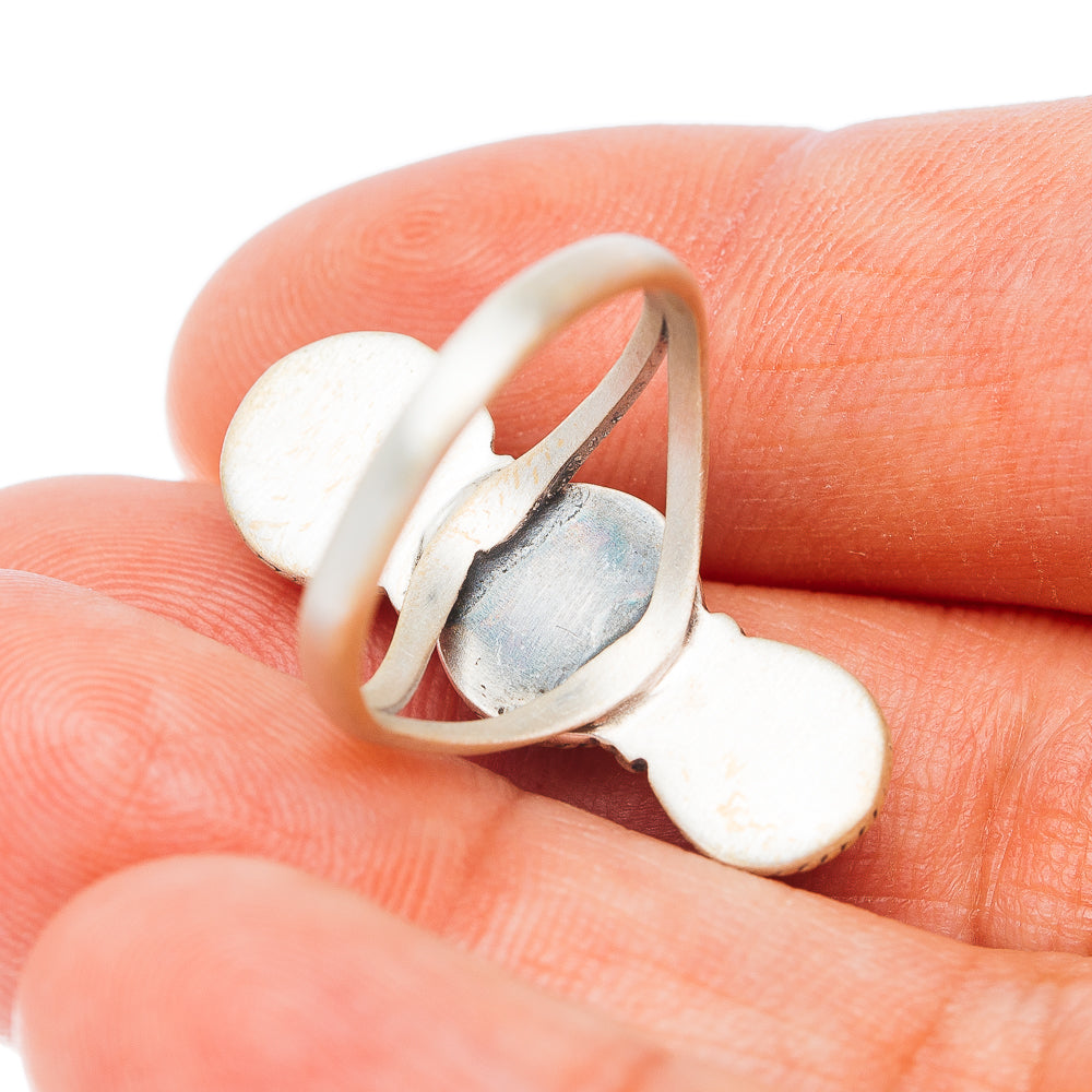 Wild Horse Jasper, Sonora Mountain Turquoise Ring Size 6.75 (.925 Sterling Silver)