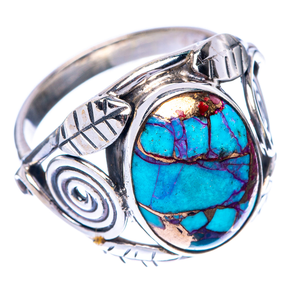 Spiny Oyster Turquoise Ring Size 6.75 (925 Sterling Silver) R144905
