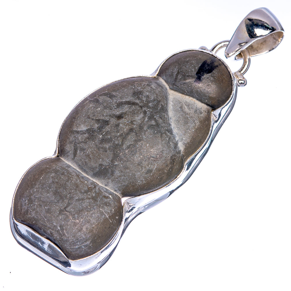 Menilite Opal Pendant 2 1/4" (925 Sterling Silver) P40767