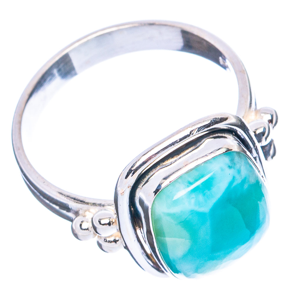 Rare Larimar Ring Size 7.5 (.925 Sterling Silver)