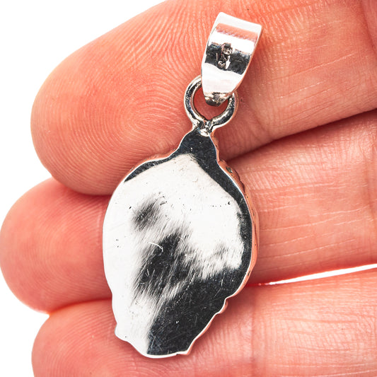 Exclusive Southwestern Style Mosaic Opal Pendant 1 3/8" (.925 Sterling Silver)