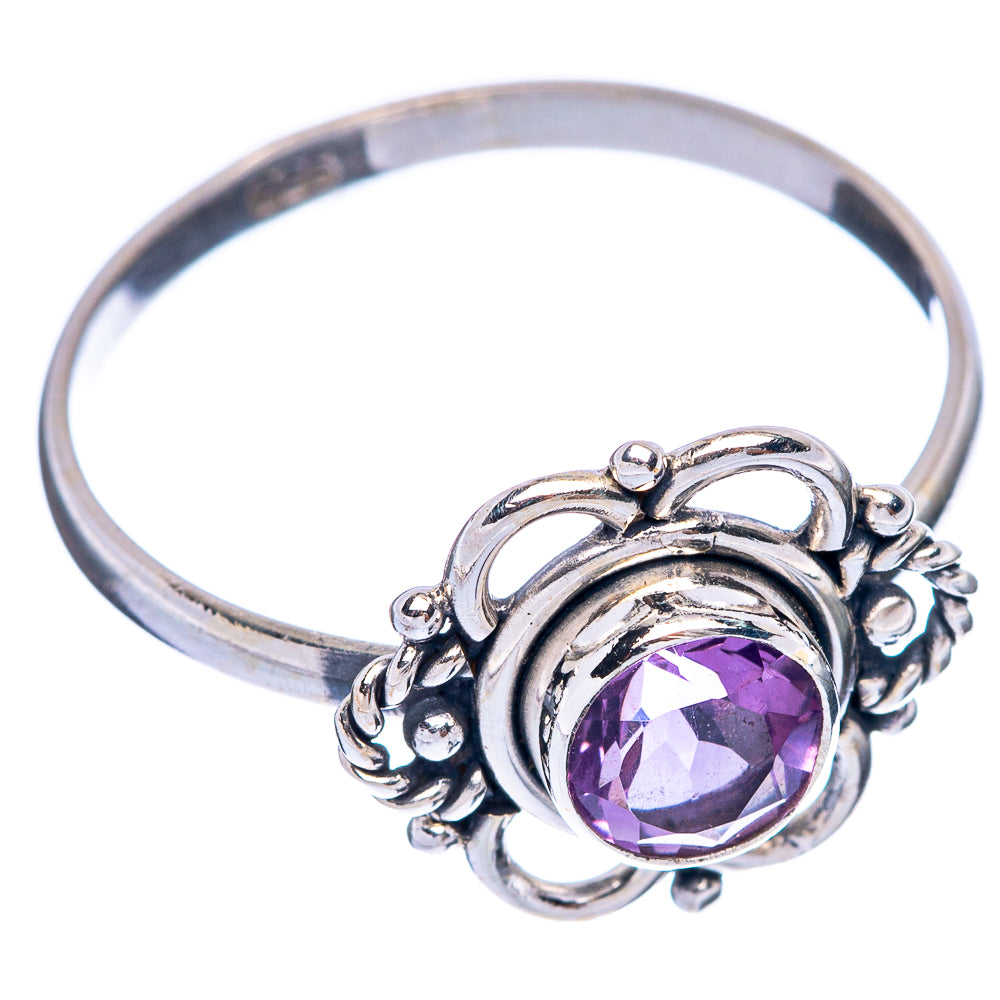 Faceted Amethyst Dainty Ring Size 9 (925 Sterling Silver) R145704