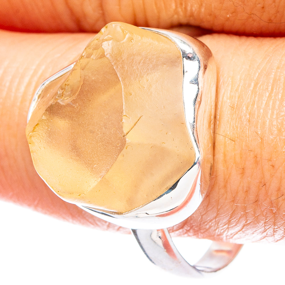Libyan Desert Glass 925 Sterling Silver Ring Size 11.75 (925 Sterling Silver) R6149