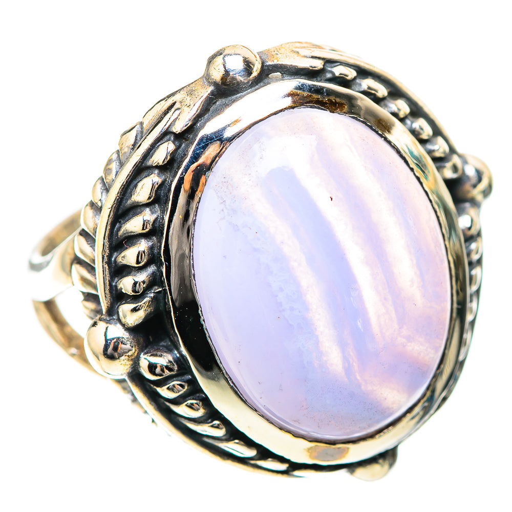 Blue Lace Agate Ring Size 7 (925 Sterling Silver) RING139273