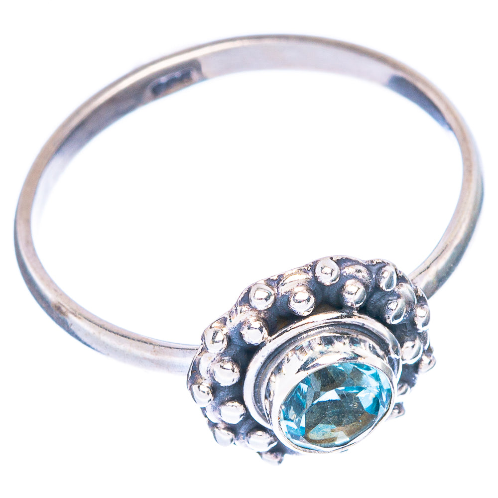 Blue Topaz Dainty Ring Size 9 (925 Sterling Silver) R146949