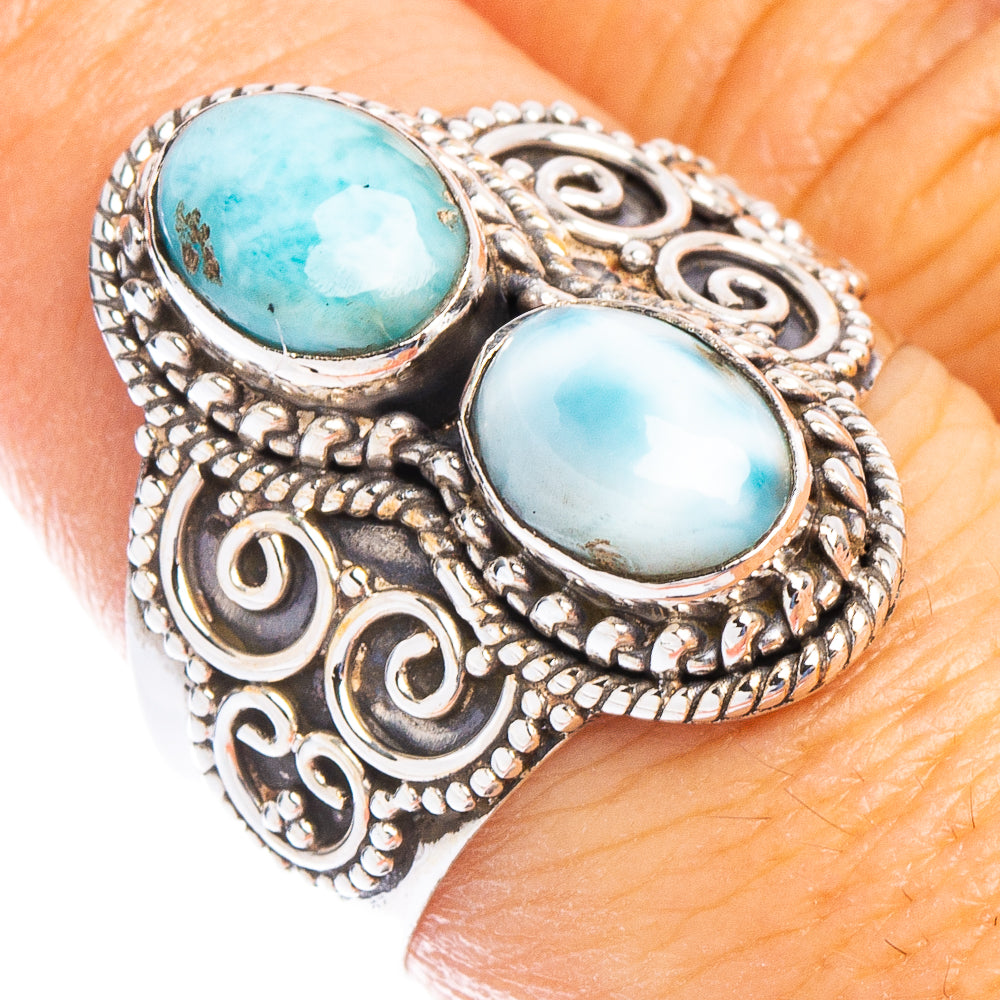 Larimar Ring Size 8.25 (925 Sterling Silver) R6738