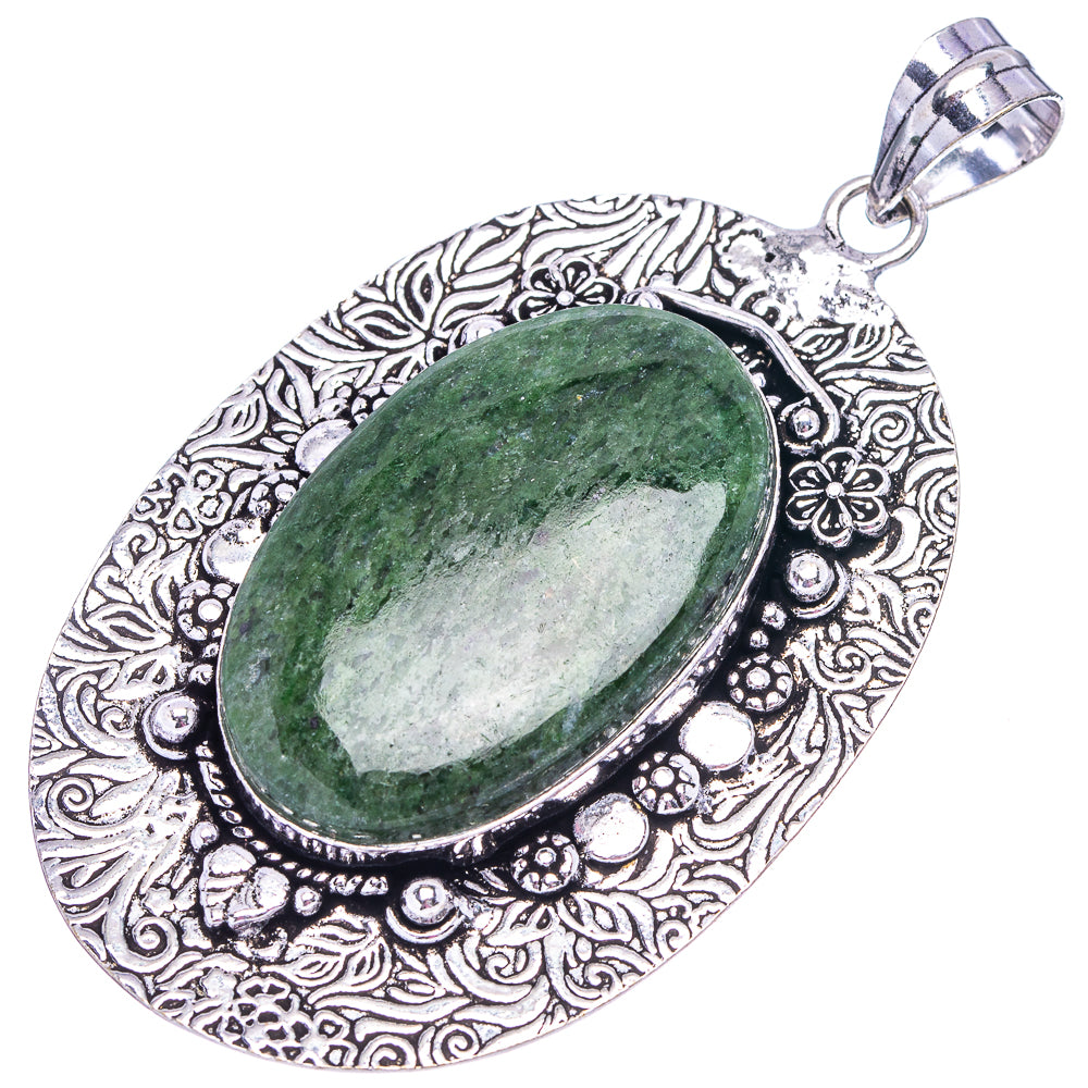 Serpentine Pendant 2 7/8" (German Silver)