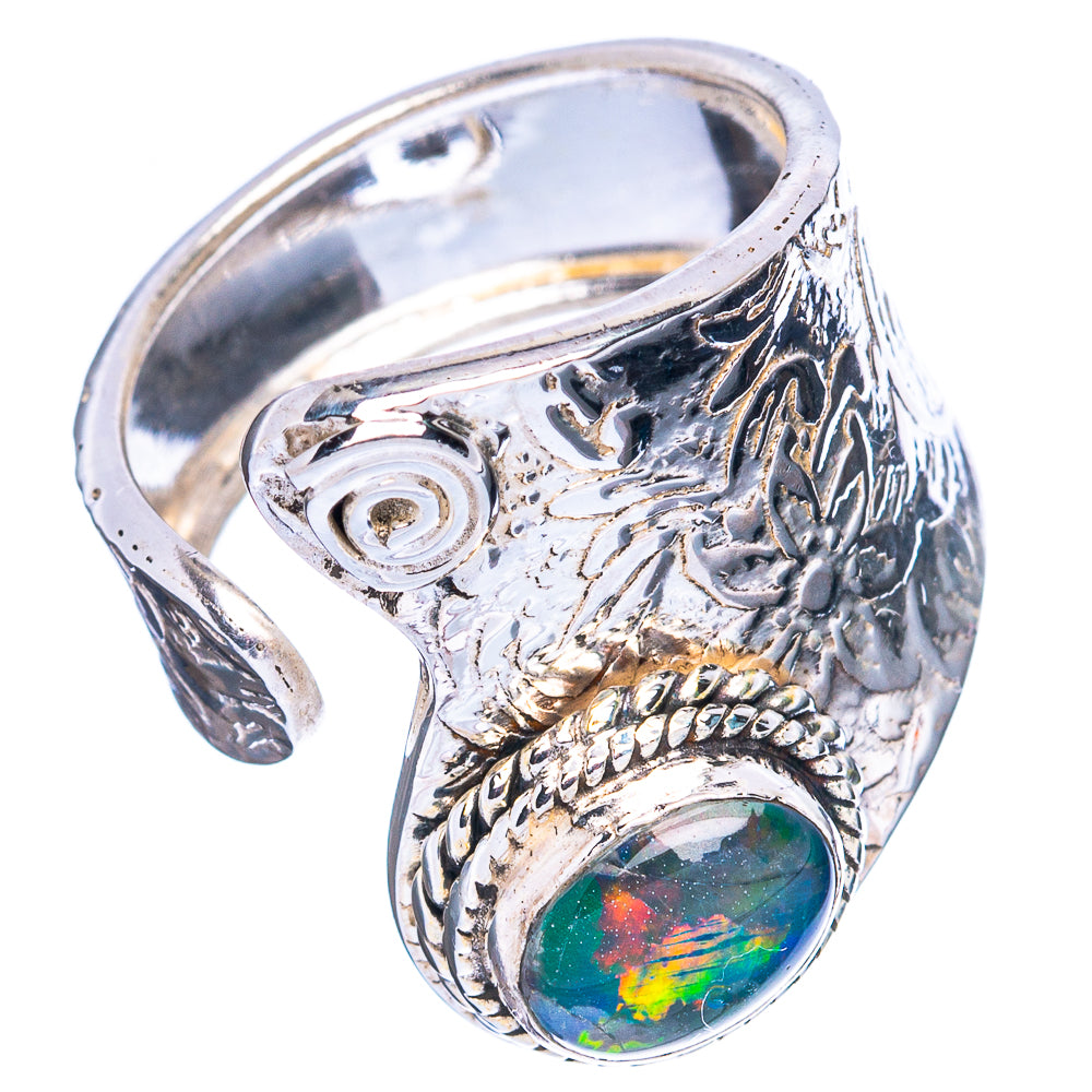 Rare Doublet Opal Ring Size 6.5 (925 Sterling Silver) R3659