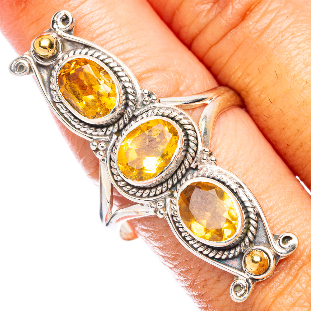 Citrine Ring Size 10.5 (925 Sterling Silver) R7344