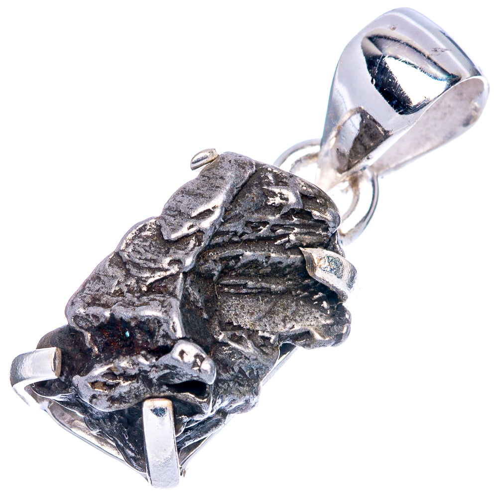 Rare Campo Del Cielo Meteorites Pendant 1 1/8" (925 Sterling Silver) P41652