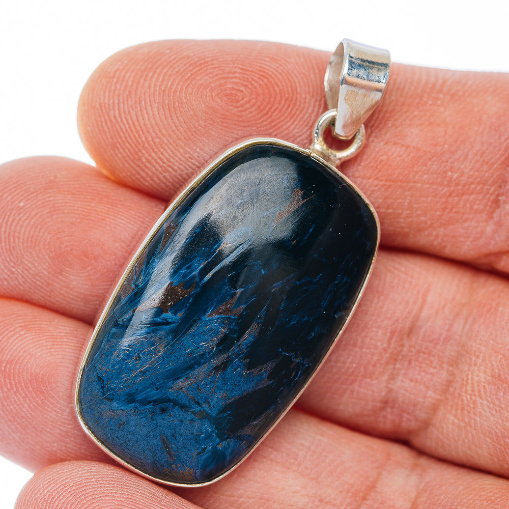 Premium Pietersite Pendant 1 3/4" (.925 Sterling Silver)