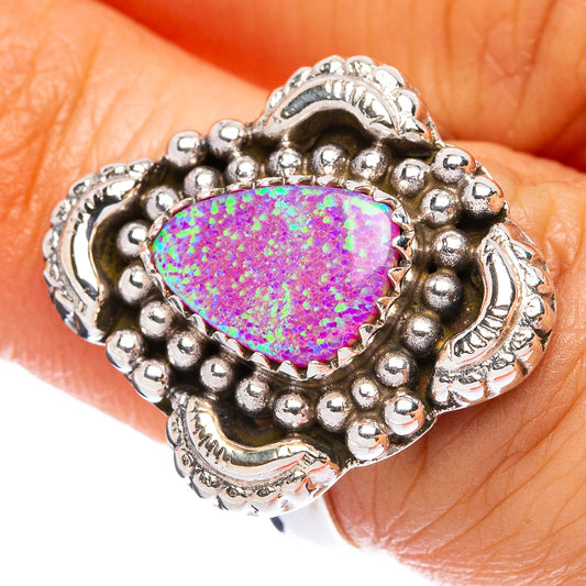 Synthetic Opal Ring Size 7.25 (925 Sterling Silver) R146336