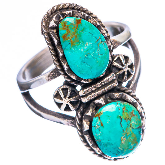 Rare Arizona Turquoise Ring Size 6 (925 Sterling Silver) R4576