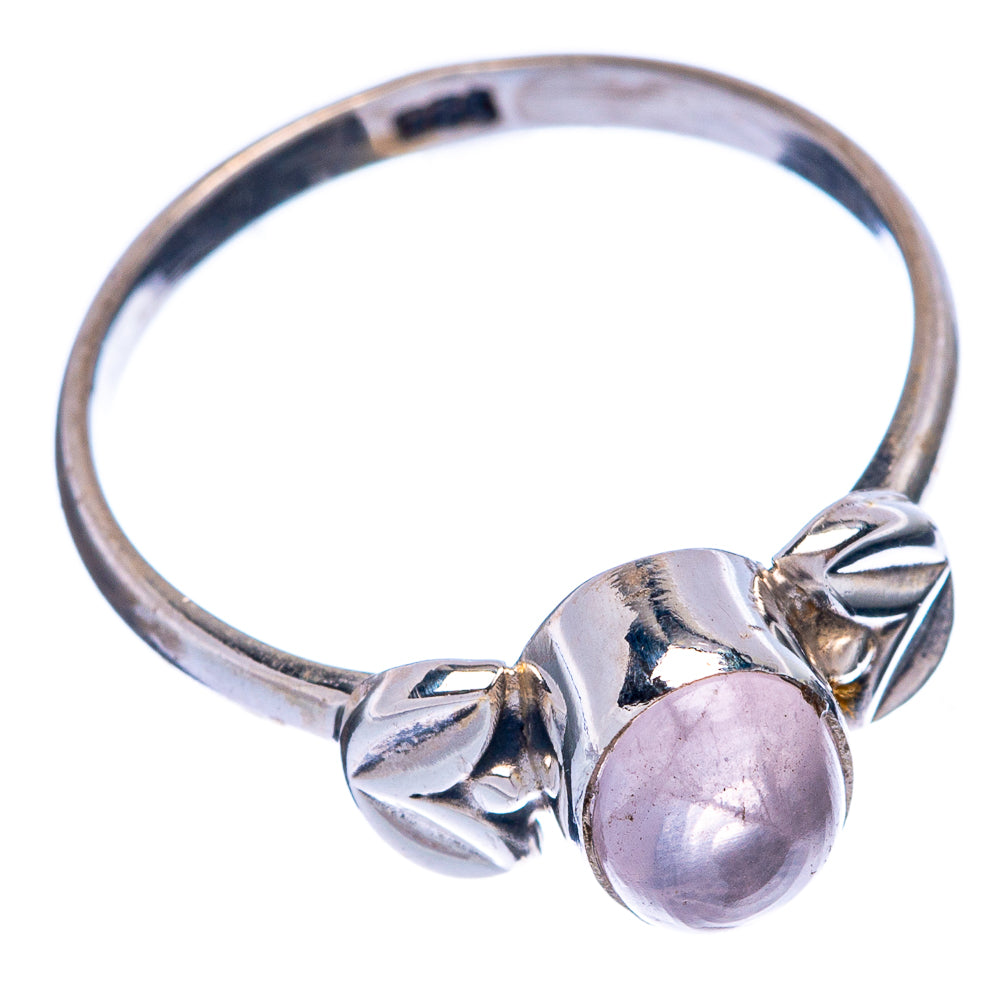 Rose Quartz Dainty Ring Size 5.75 (925 Sterling Silver) R145624