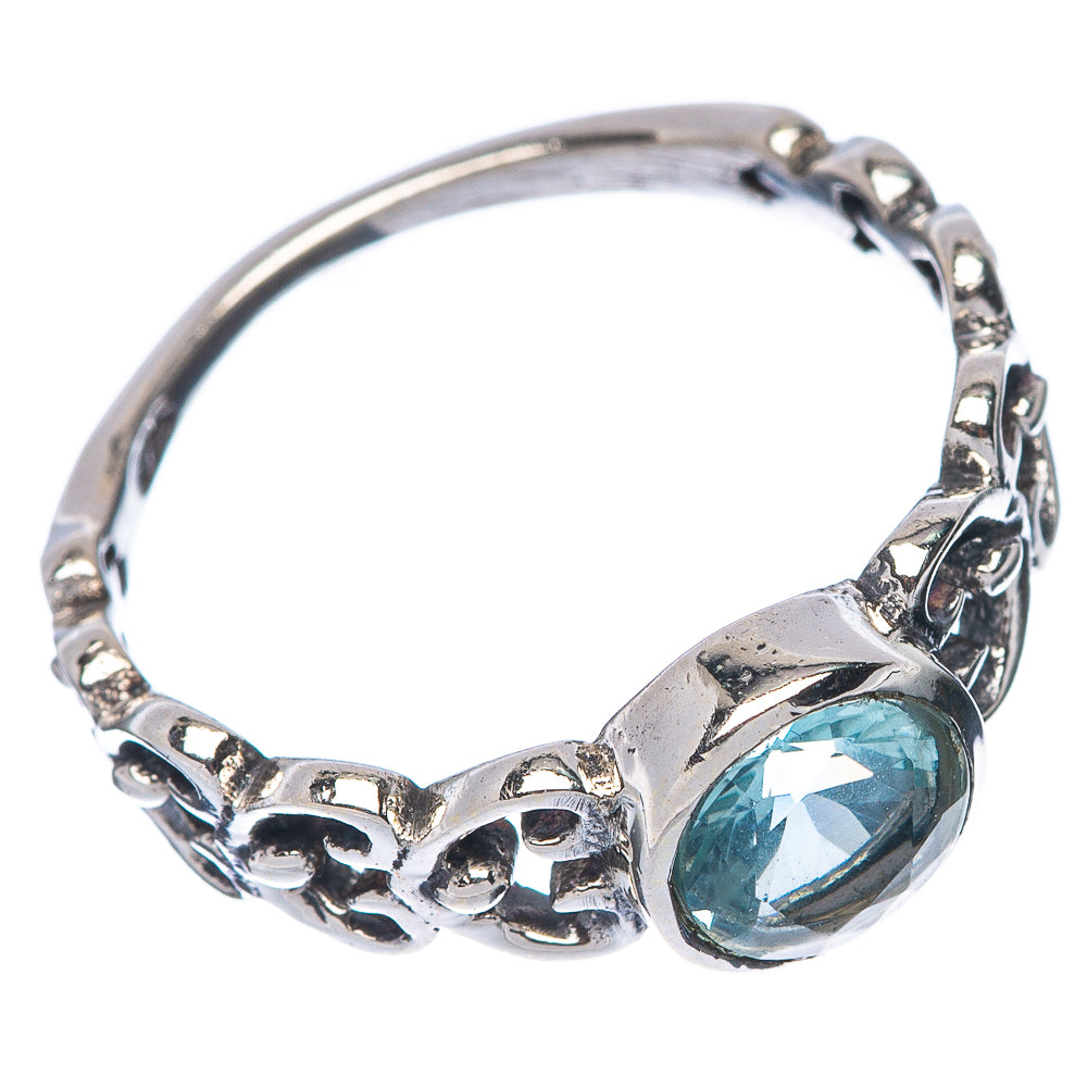 Blue Topaz Dainty Ring Size 8 (925 Sterling Silver) R145892