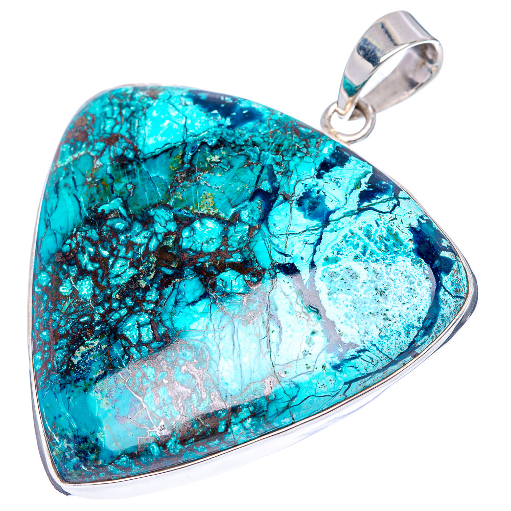 Premium Shattuckite Pendant 2 1/8" (.925 Sterling Silver)