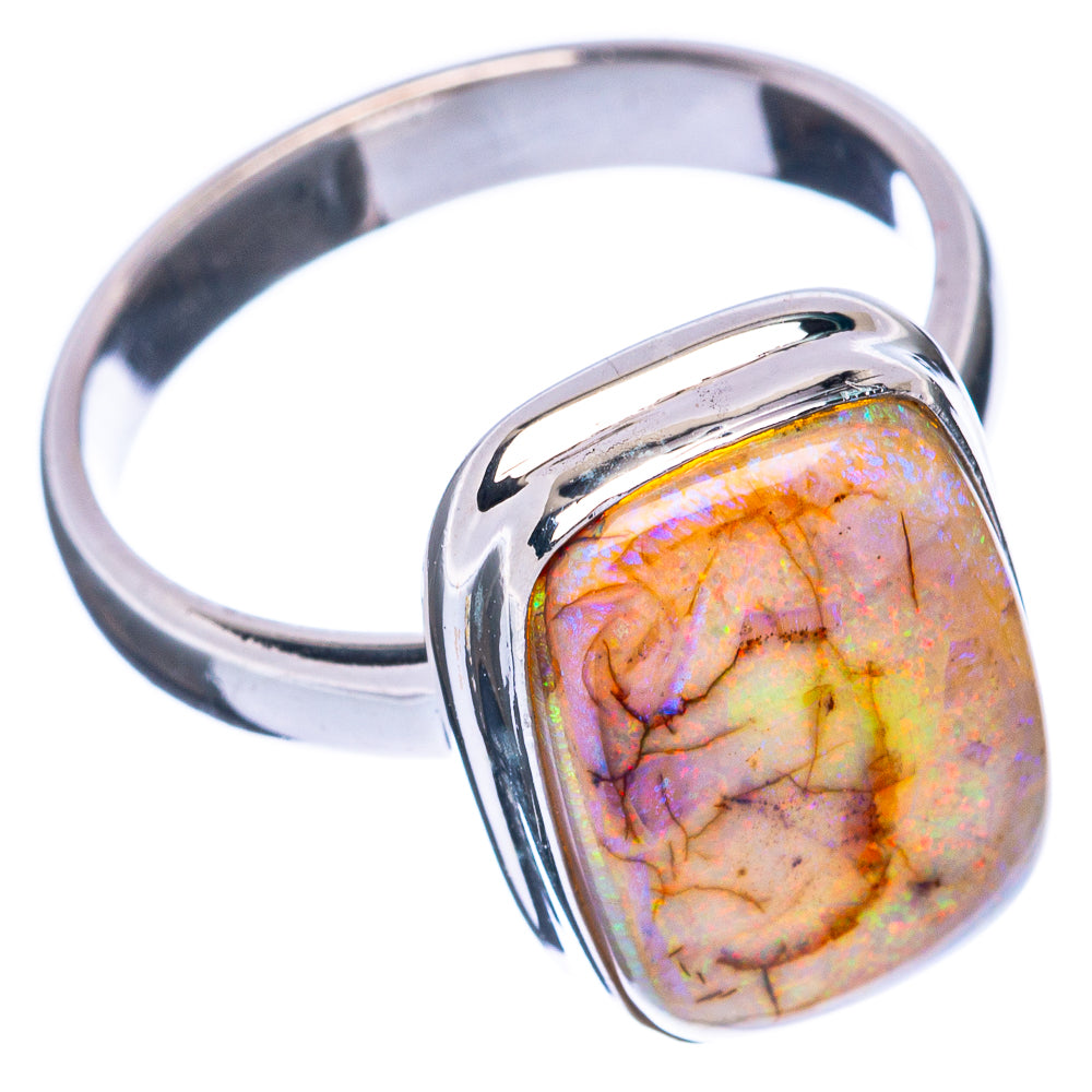 Rare Sterling Opal Ring Size 7.25 (925 Sterling Silver) R2915