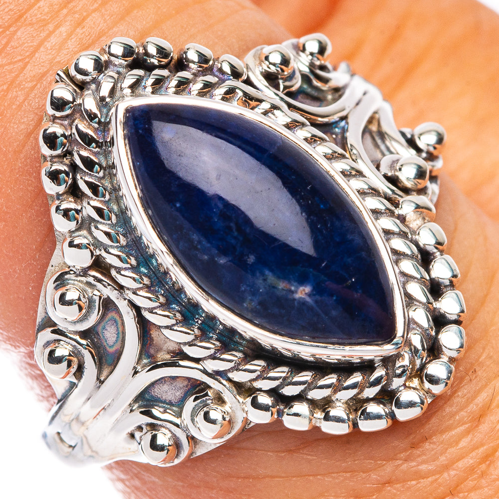 Premium Sodalite Ring Size 7.75 (925 Sterling Silver) RING7684