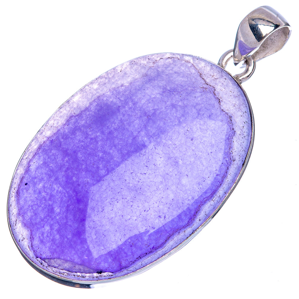 Purple Onyx Pendant 1 3/4" (925 Sterling Silver) P42152