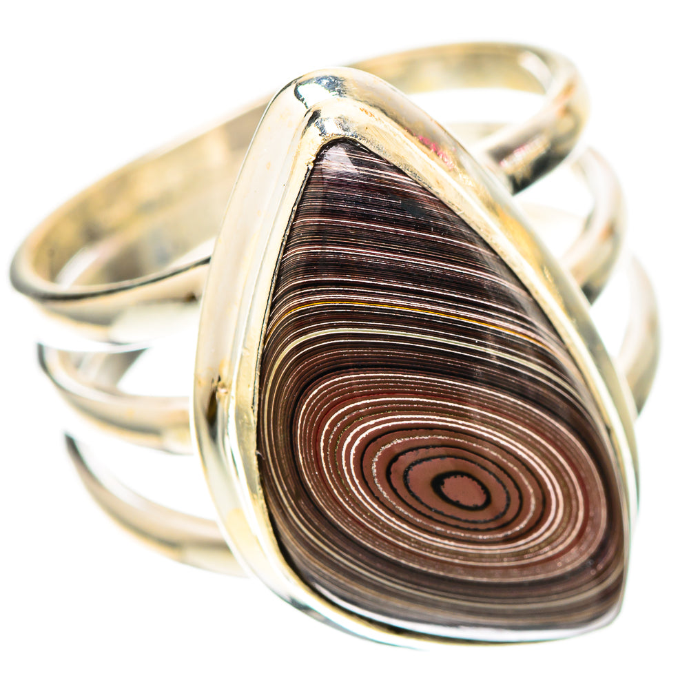 Fordite 925 Sterling Silver Ring Size 8.25 (925 Sterling Silver) RING139324
