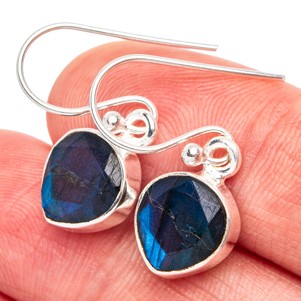 Labradorite Earrings 1 1/8" (925 Sterling Silver) E2967