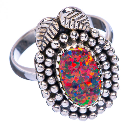 Synthetic Opal Ring Size 8 (925 Sterling Silver) R146308
