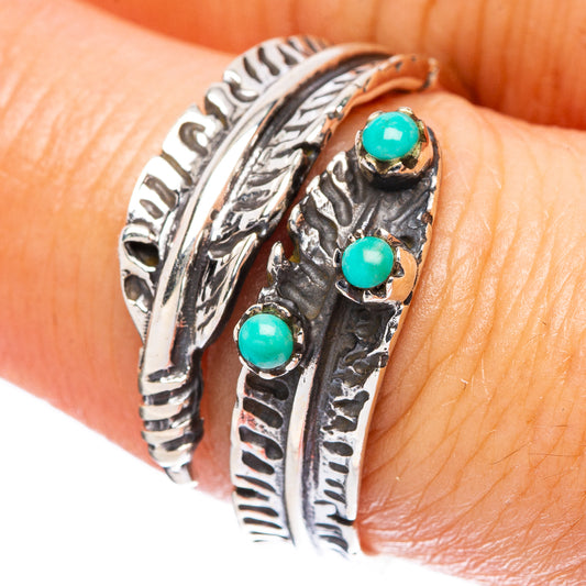 Rare Arizona Turquoise Ring Size 7.5 (925 Sterling Silver) R4577