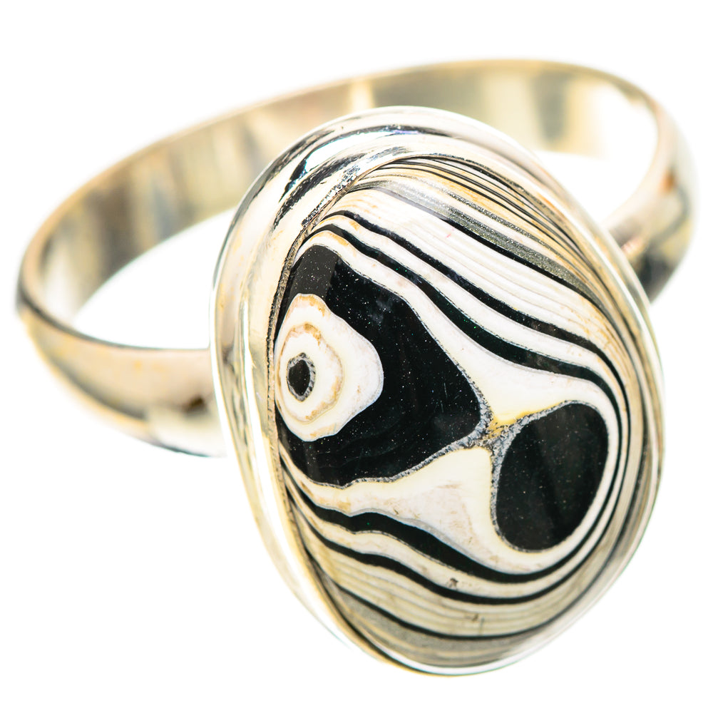 Fordite 925 Sterling Silver Ring Size 10 (925 Sterling Silver) RING139355