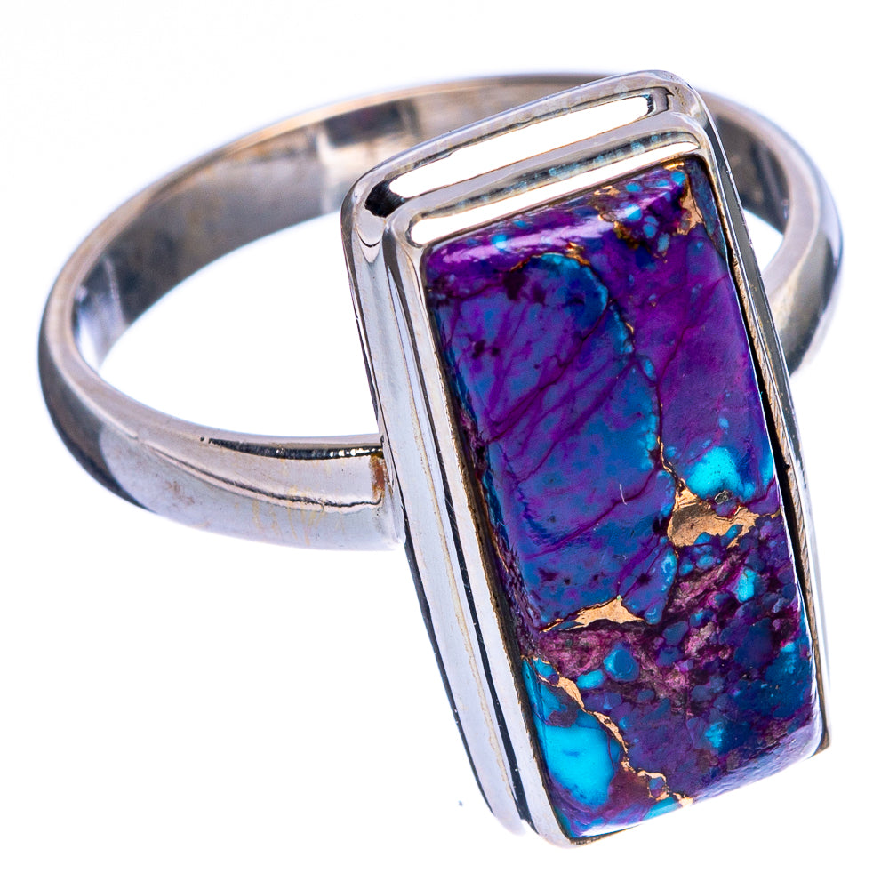 Purple Copper Composite Turquoise Ring Size 8.75 (925 Sterling Silver) R146649