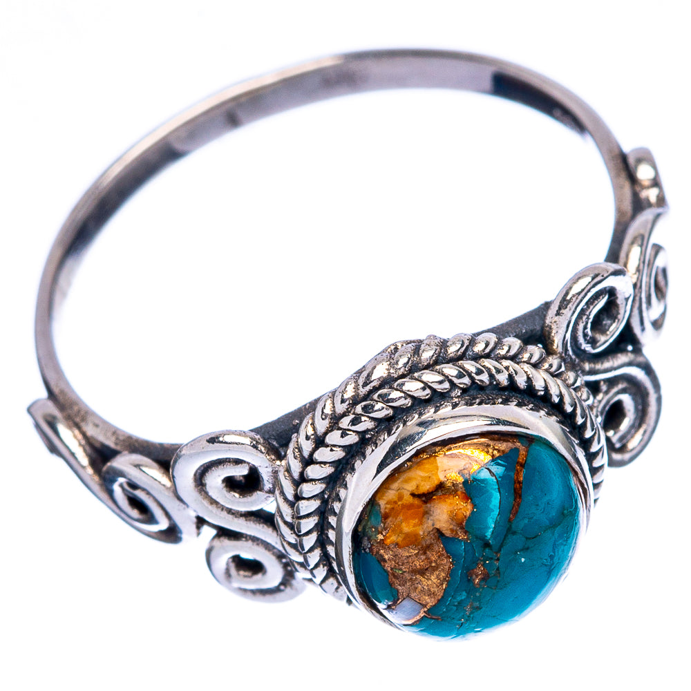 Spiny Oyster Turquoise Ring Size 7 (925 Sterling Silver) R146369