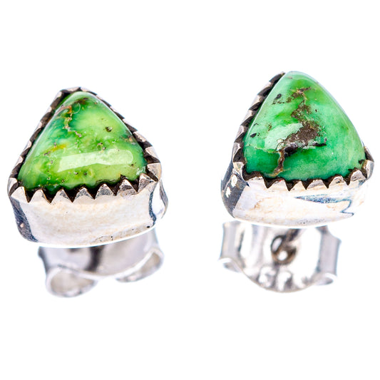 Sonoran Gold Turquoise Earrings 3/8" (.925 Sterling Silver)