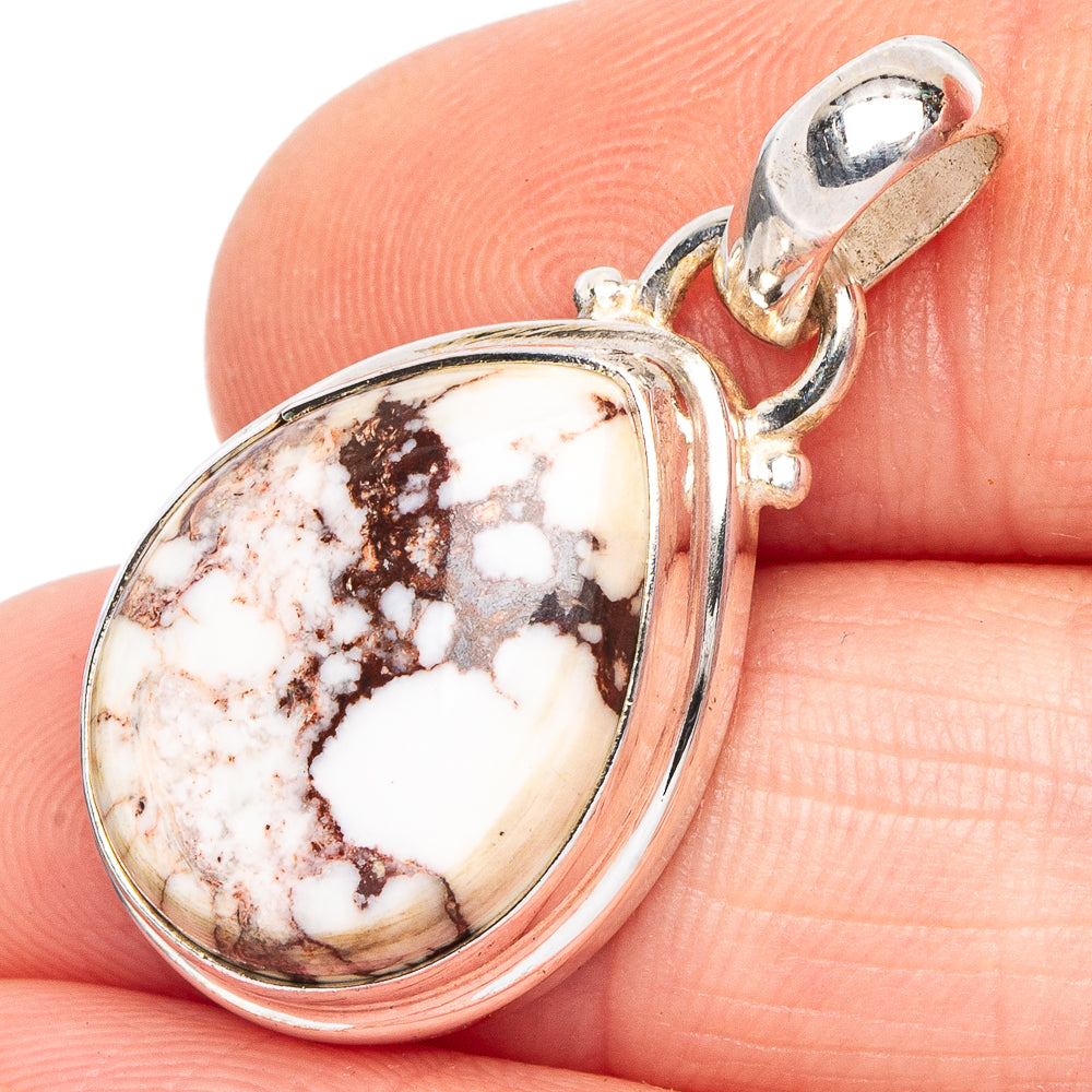 Wild Horse Jasper Pendant 1 1/8" (.925 Sterling Silver)