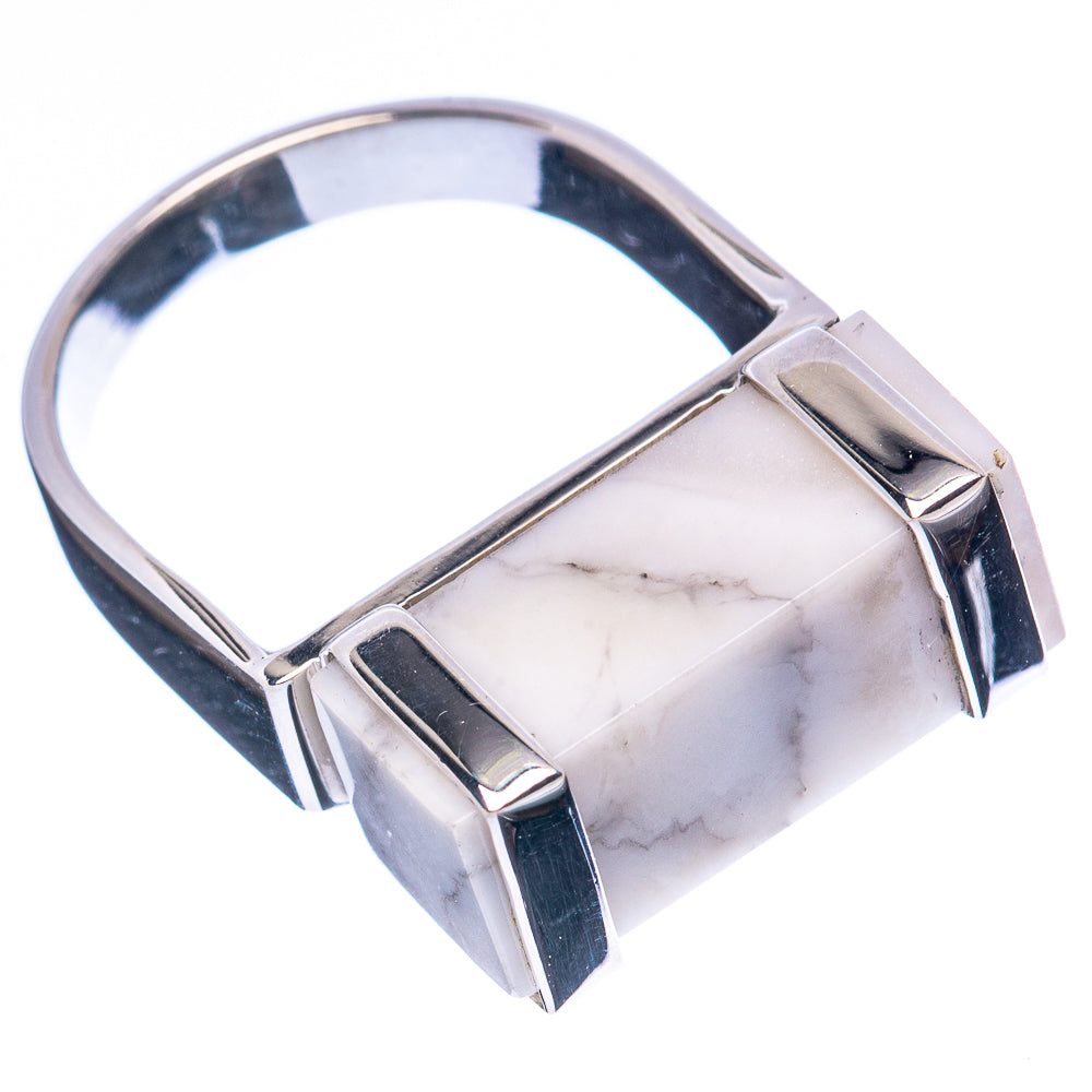 Asc Premium Howlite Ring Size 6 (925 Sterling Silver) R3521
