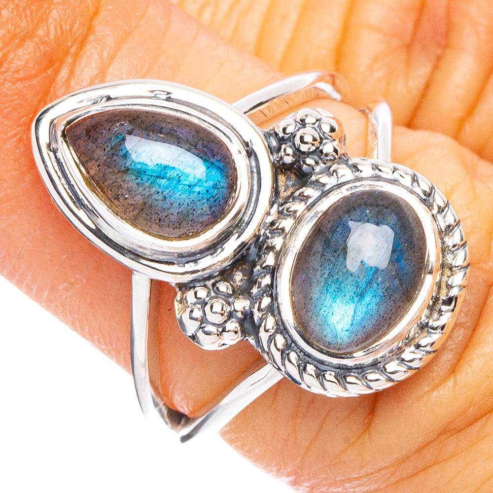 Labradorite 925 Sterling Silver Premium Ring Size 6 (925 Sterling Silver) R6480