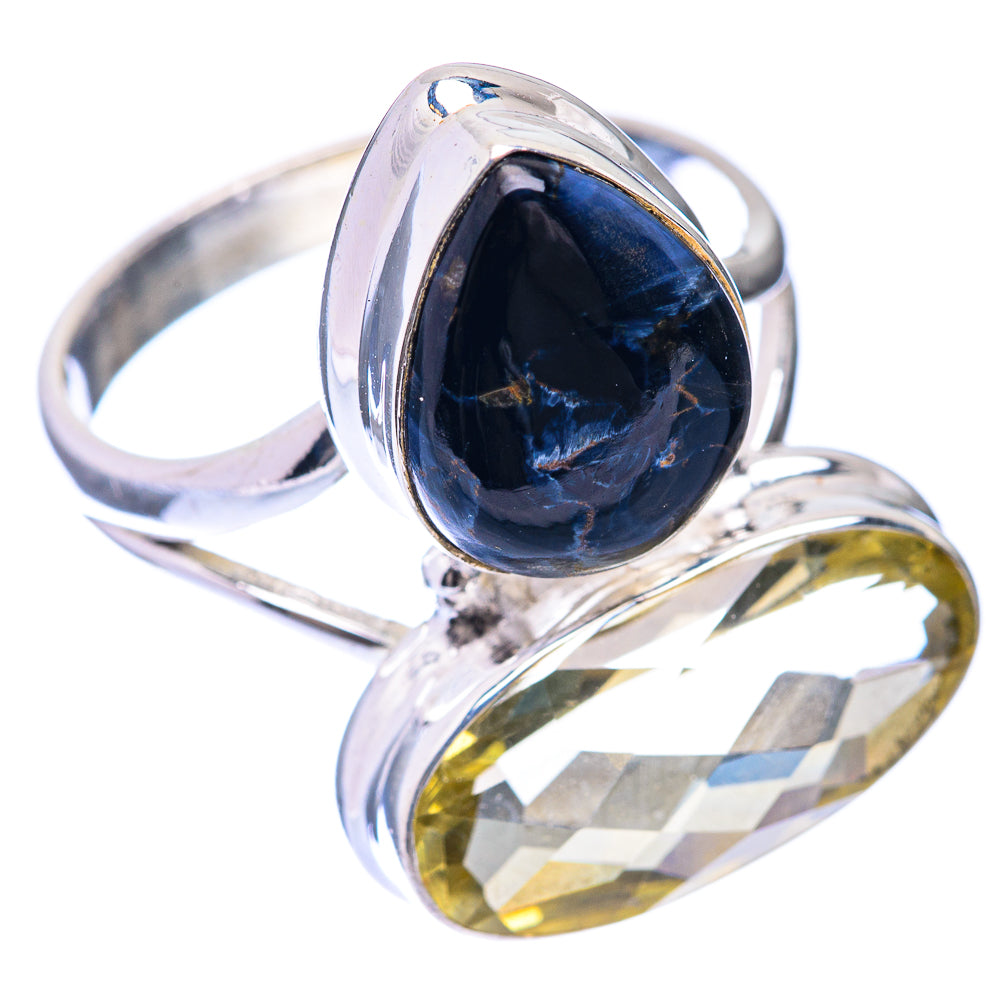 Pietersite, Citrine Ring Size 9.75 (925 Sterling Silver) R141315