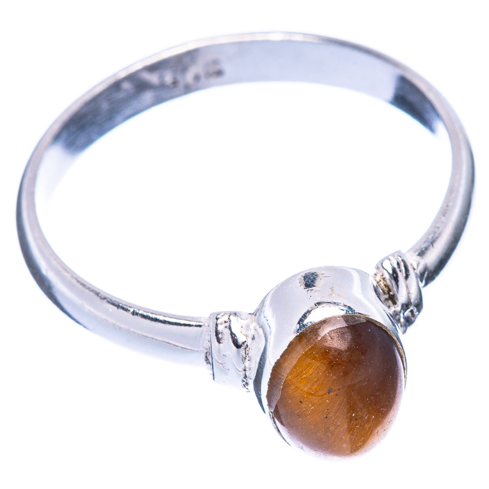 Tiger Eye 925 Sterling Silver Ring Size 7.5 (925 Sterling Silver) R5307