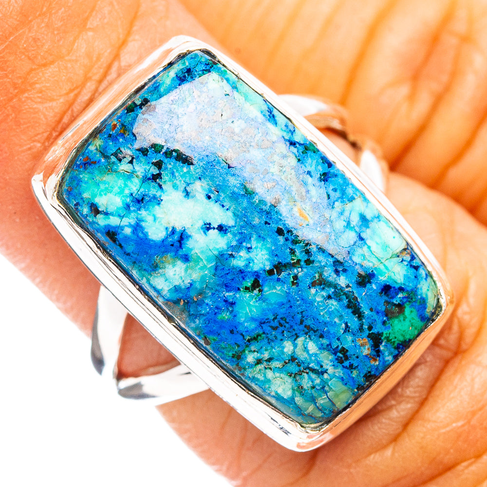 Rare Azurite Ring Size 5.75 (.925 Sterling Silver)