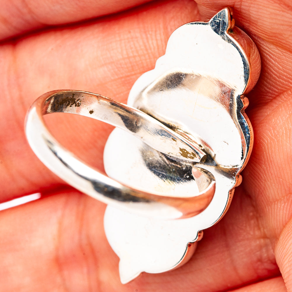 Mohave Turquoise Ring Size 8 Adjustable (.925 Sterling Silver)