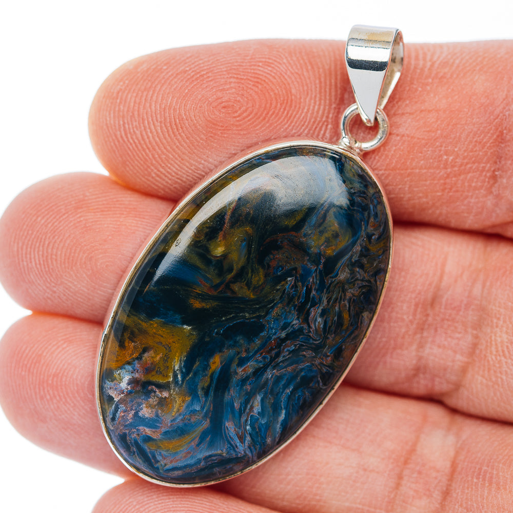 Premium Pietersite Pendant 1 7/8" (.925 Sterling Silver)