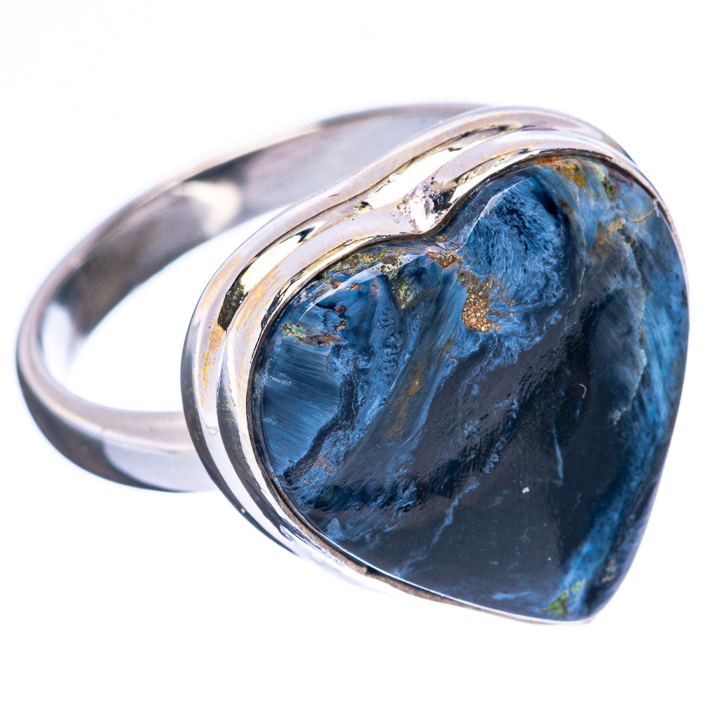Pietersite Heart Ring Size 8.75 (925 Sterling Silver) R4185