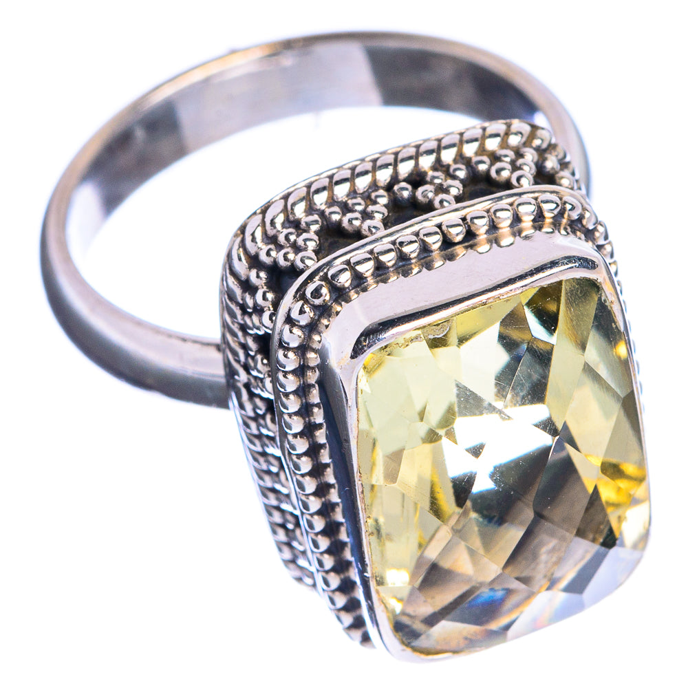Faceted Citrine Ring Size 7 (925 Sterling Silver) R144282
